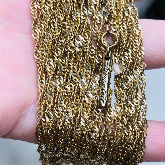 Kenneth Cole NY Multi Strands Gold Necklace 32” - Picture 5 of 9